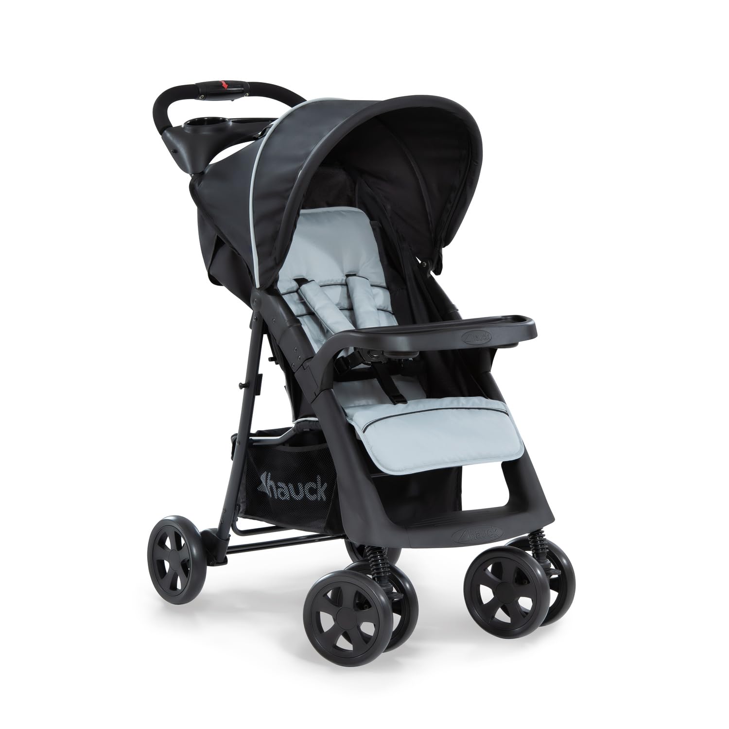 Hauck Shopper Neo II | Buggy bis 22 kg mit Liegefunktion & 2x Tablett | Schwarz Grau