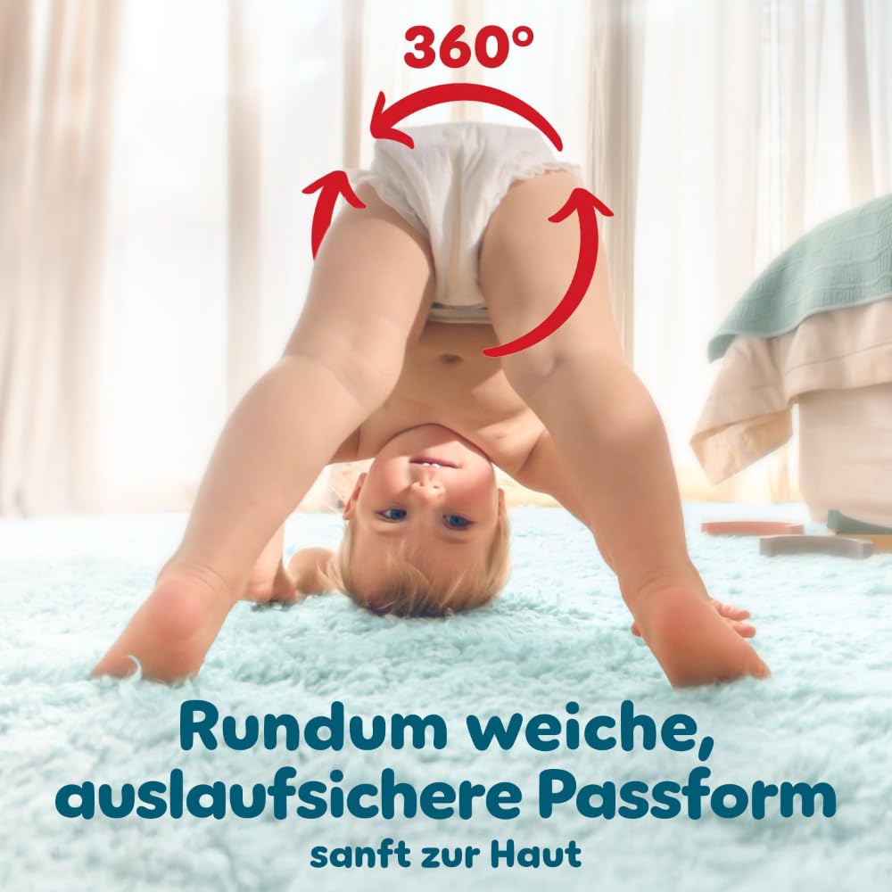 Pampers Premium Protection Pants Größe 5, 144 Windeln, 11kg-17kg, mit 360°