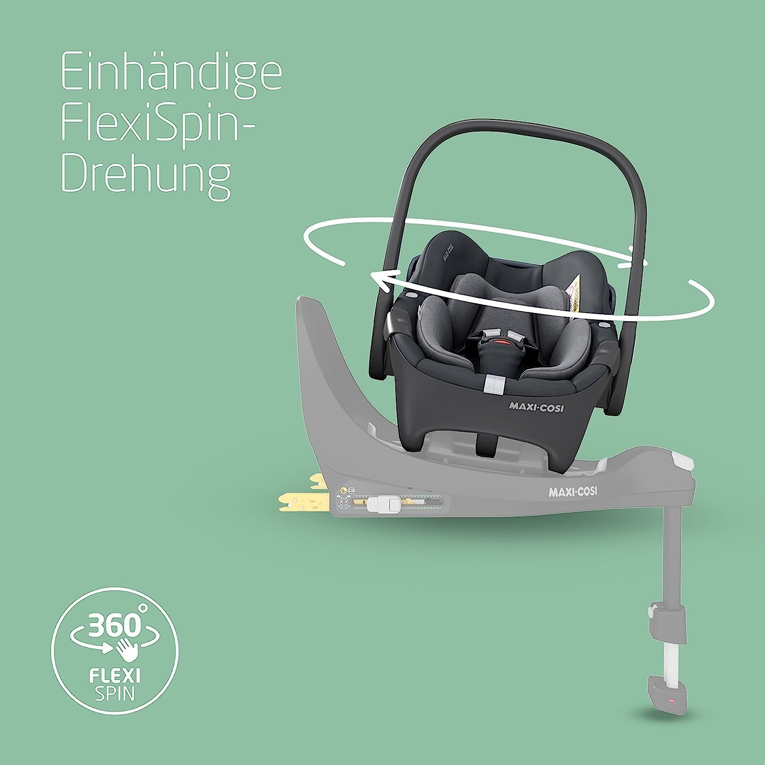 Maxi-Cosi Pebble 360 i-Size Babyschale | 360° drehbar, ClimaFlow (0–15 Monate)