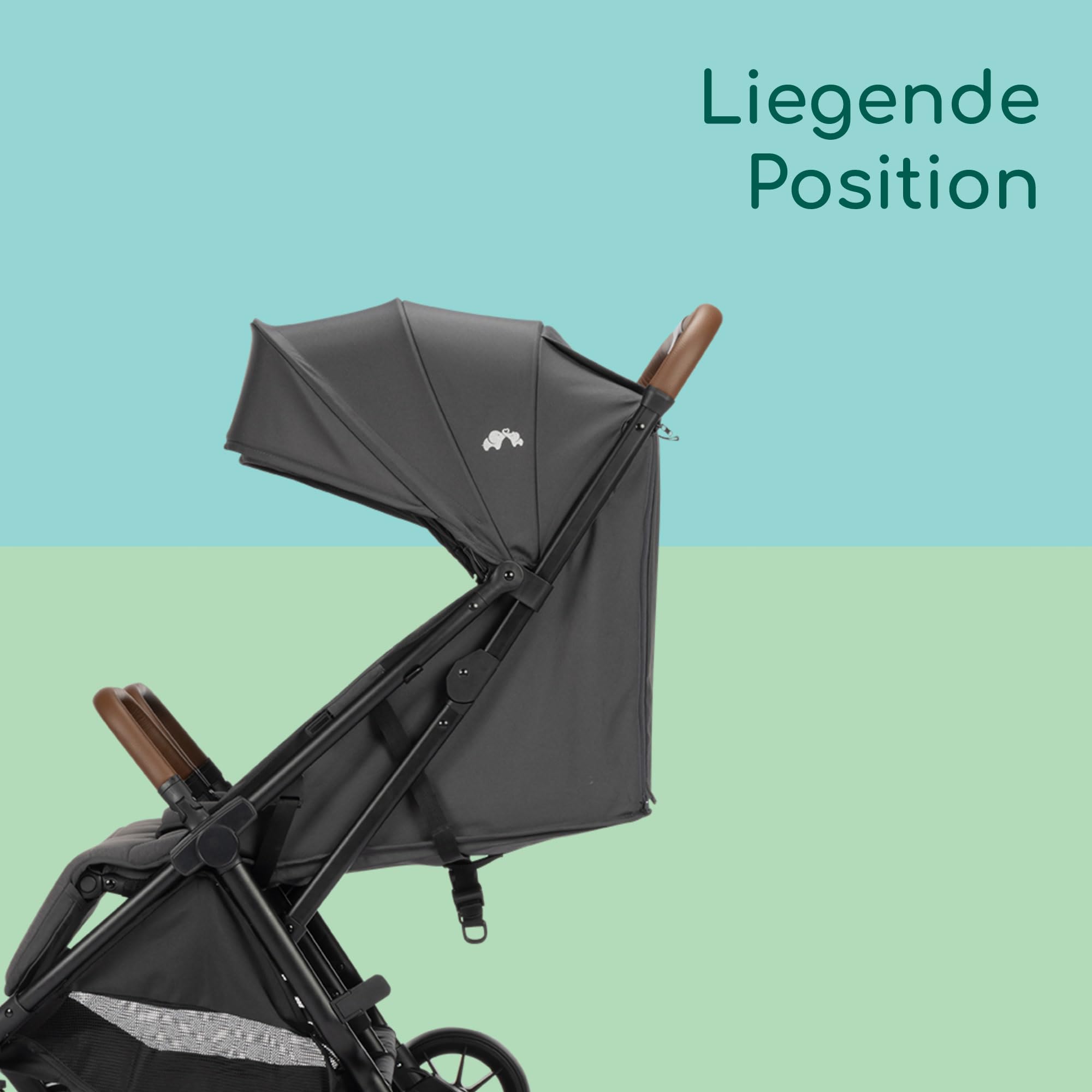 Bebeconfort Mane Duo Geschwisterwagen | Autom. Klappsystem & Liegeposition | Bis 22 kg