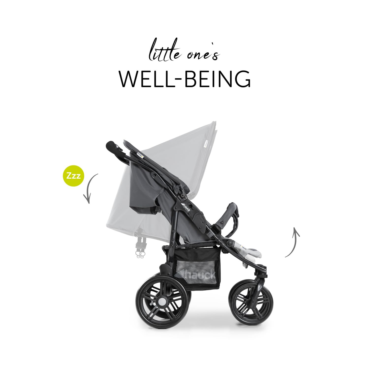 Hauck Roadster Duo SLX Geschwisterwagen | XL-Korb & Liegefunktion | Bis 15 kg | Grey/Silver