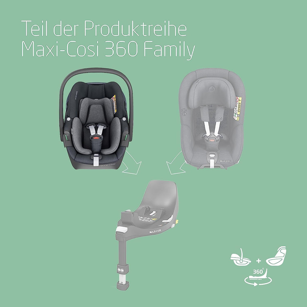Maxi-Cosi Pebble 360 i-Size Babyschale | 360° drehbar, ClimaFlow (0–15 Monate)