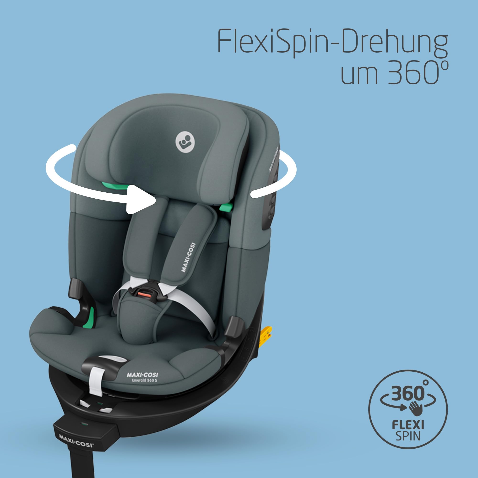 Maxi-Cosi Emerald 360 S i-Size | 360° Kindersitz (40–150 cm, 0–12 Jahre)