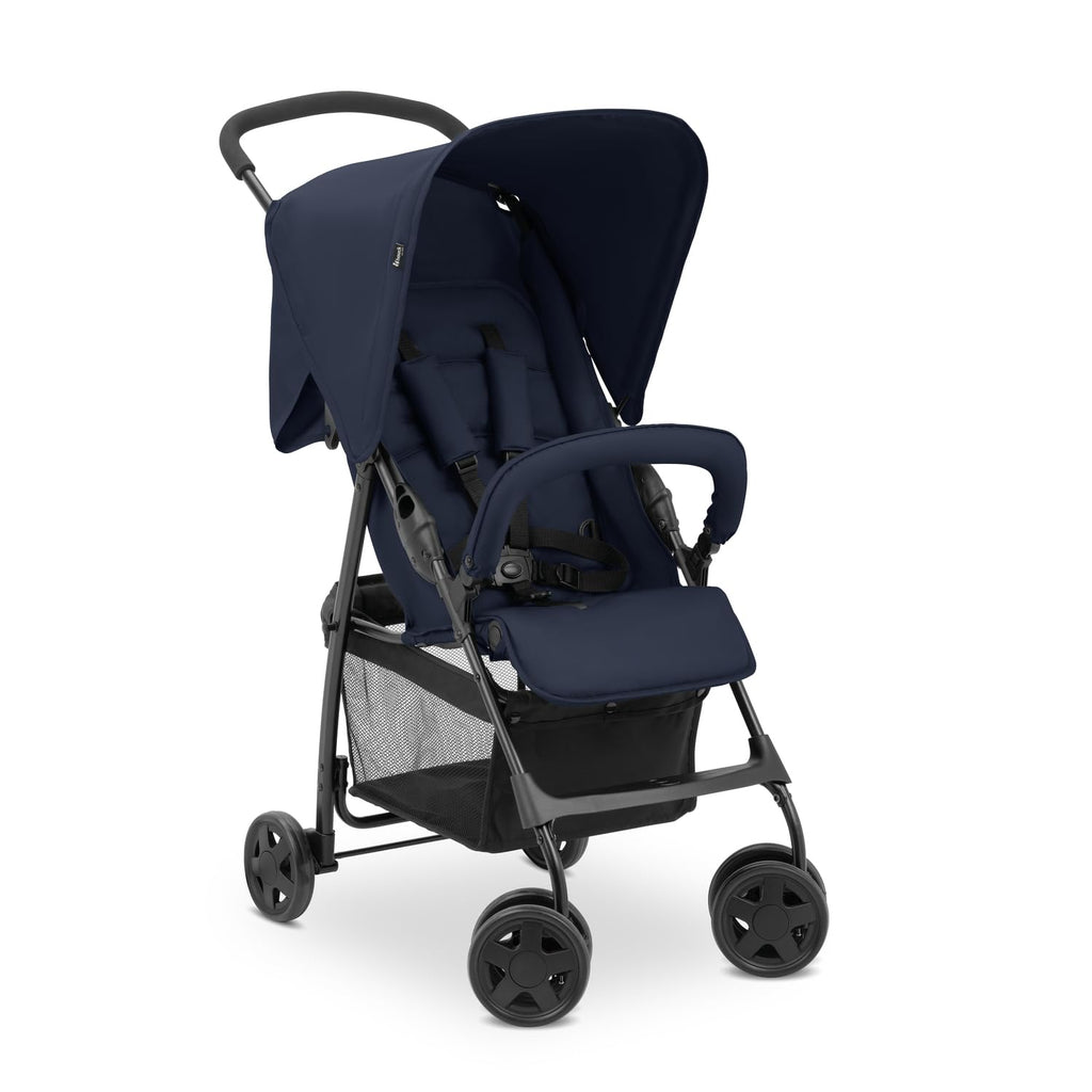 Hauck Buggy Sport Dark Blue | Federleichter Reisebuggy 5,9 kg | Liegefunktion ab Geburt