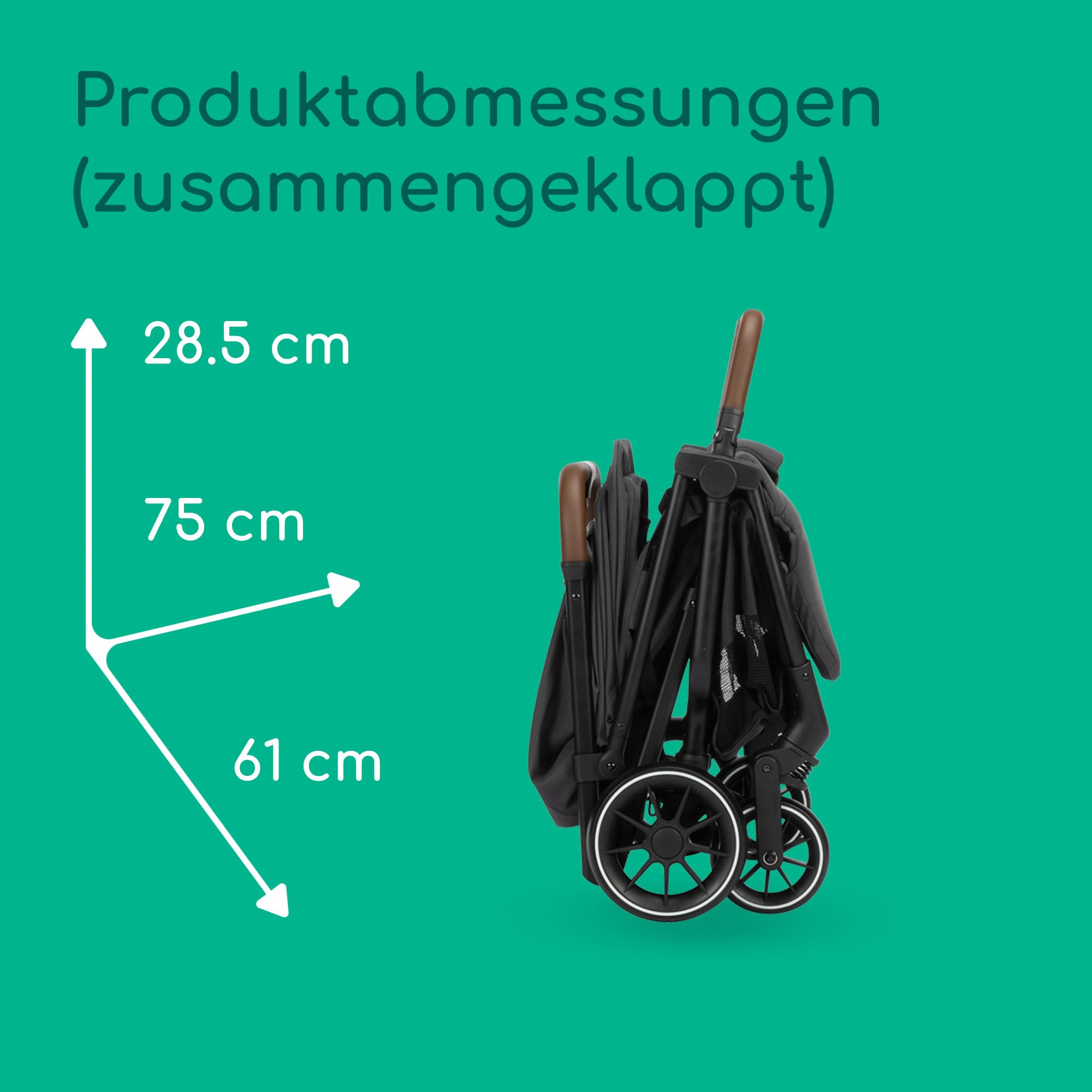 Bebeconfort Mane Duo Geschwisterwagen | Autom. Klappsystem & Liegeposition | Bis 22 kg