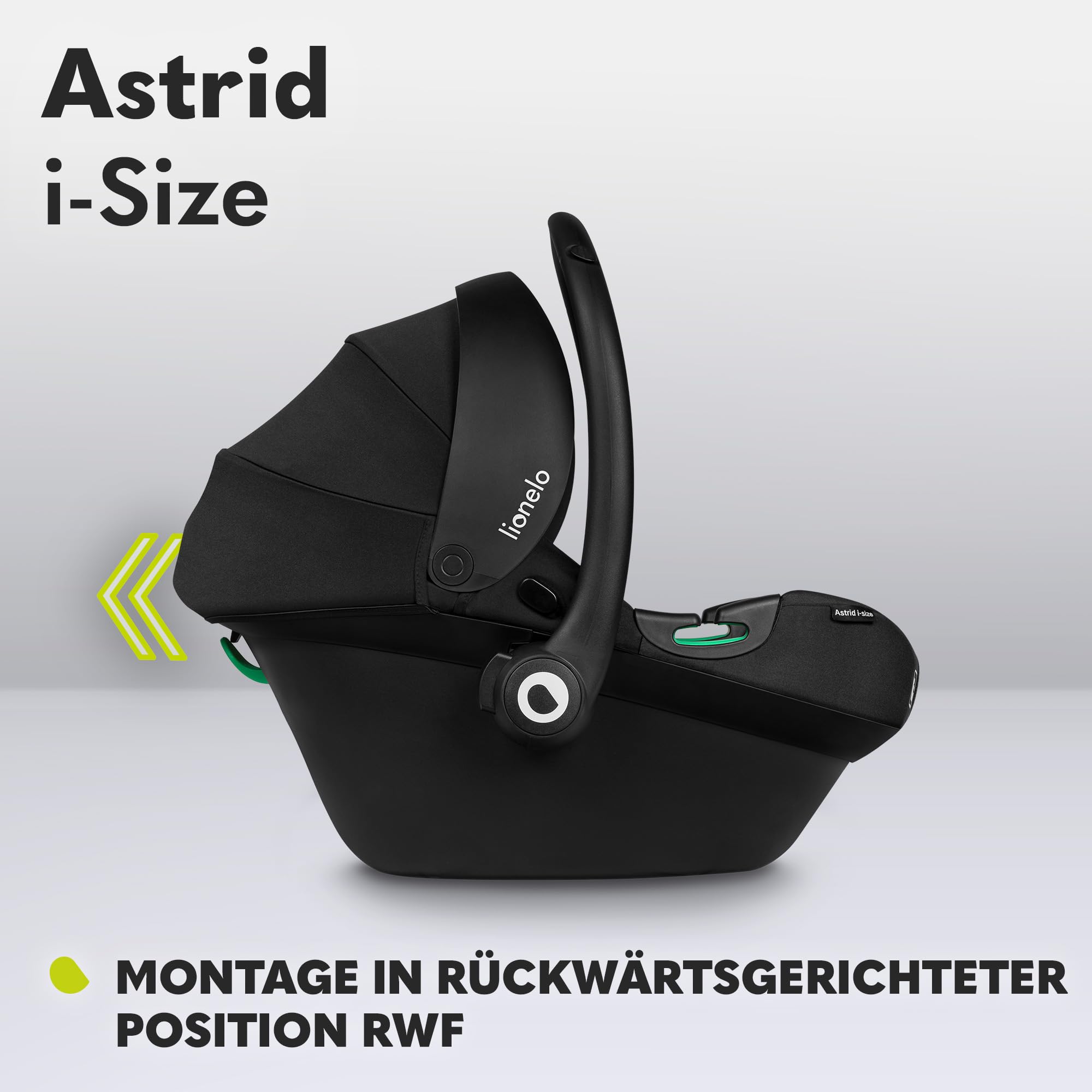 Lionelo ASTRID i-Size Babyschale | Reboarder mit Dri-Seat & Seitenschutz (40–87 cm)