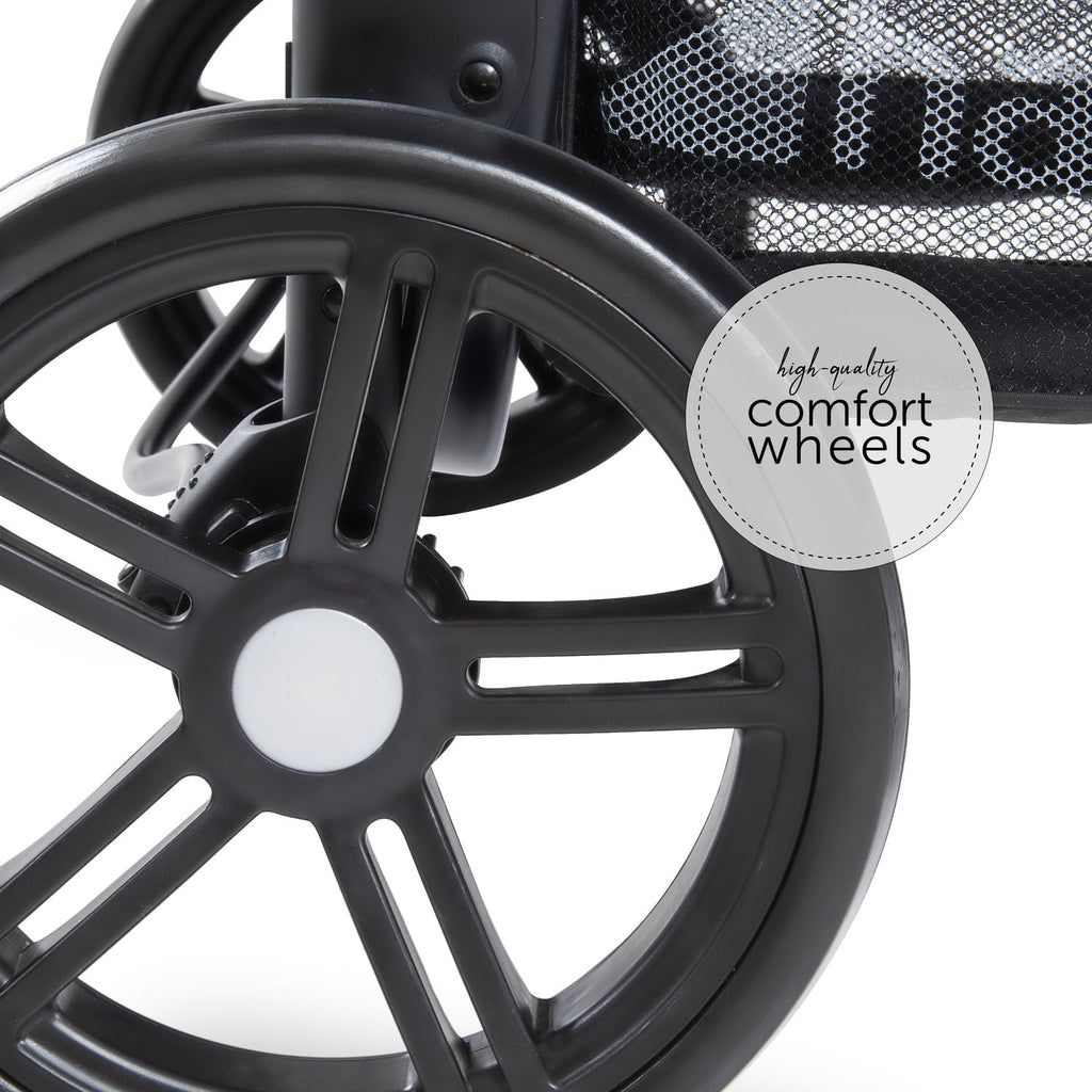 Hauck Roadster Duo SLX Geschwisterwagen | XL-Korb & Liegefunktion | Bis 15 kg | Grey/Silver