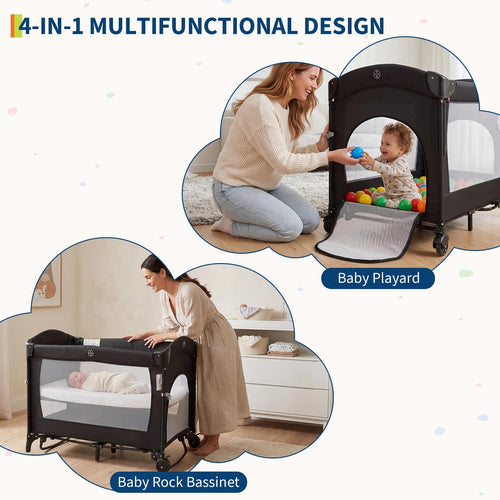 Garvee 5-in-1 Babybett & Reisebett – Wiege bis 15 kg