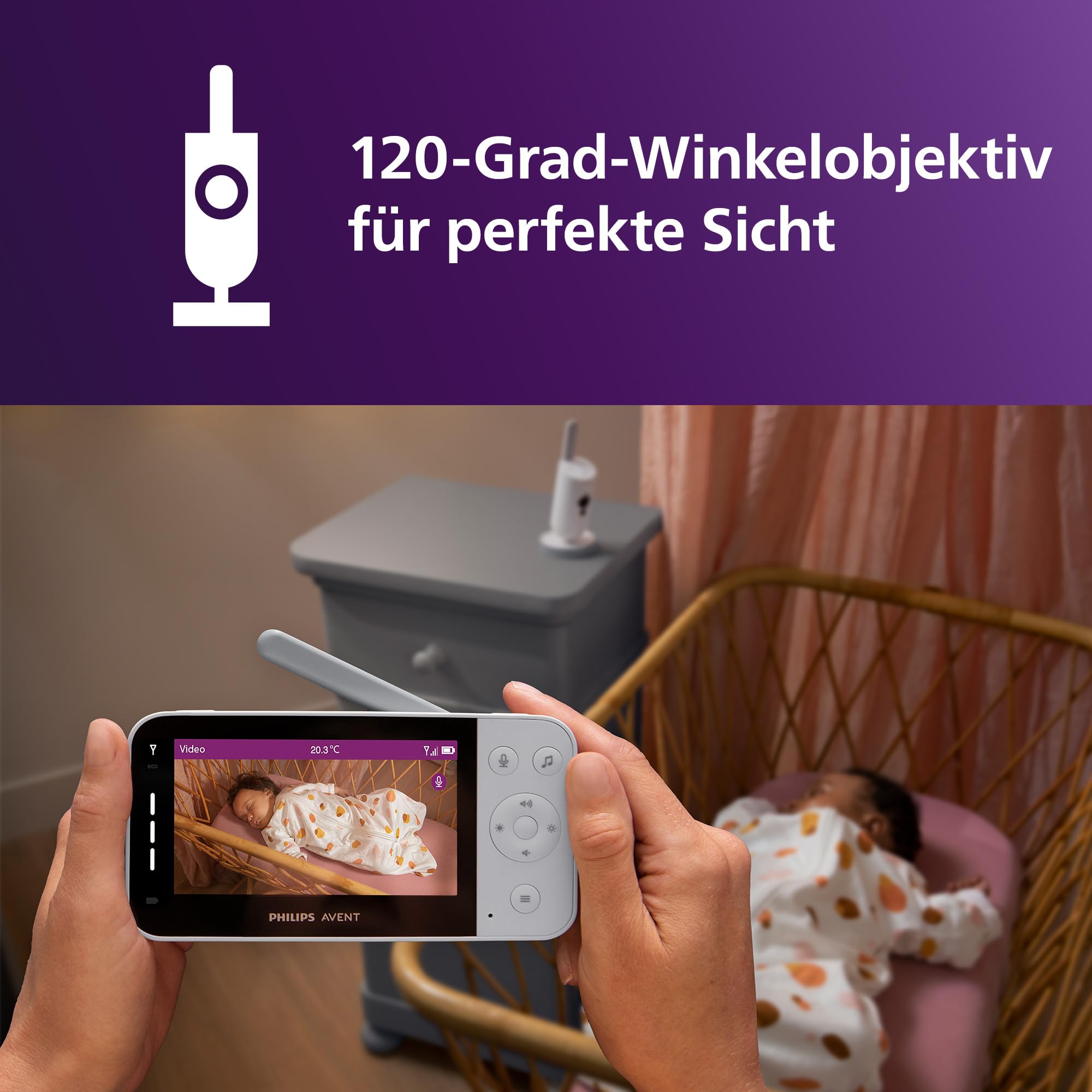 Philips AVENT Connected Babyphone SCD951/26 | Full-HD