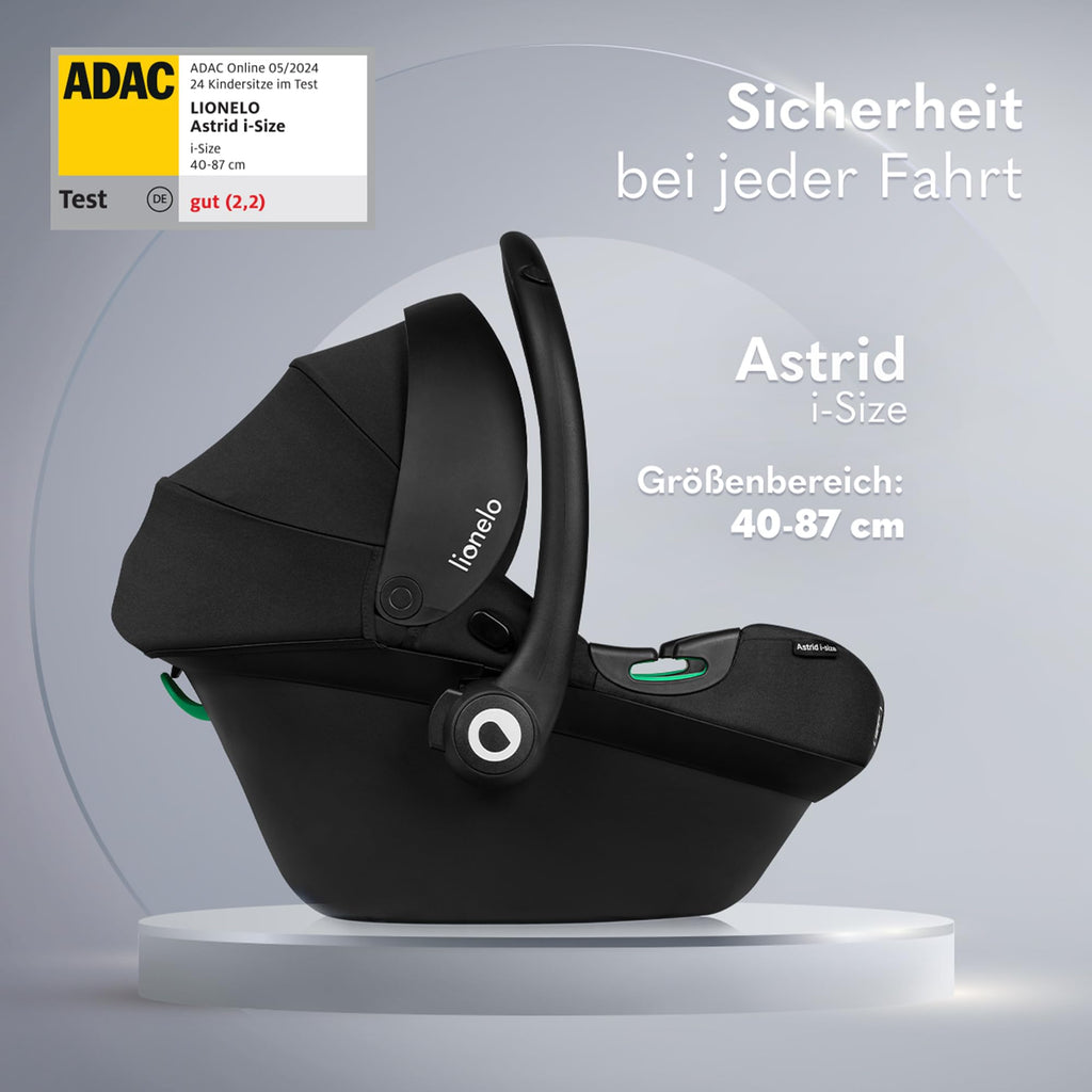 Lionelo ASTRID i-Size Babyschale | Reboarder mit Dri-Seat & Seitenschutz (40–87 cm)