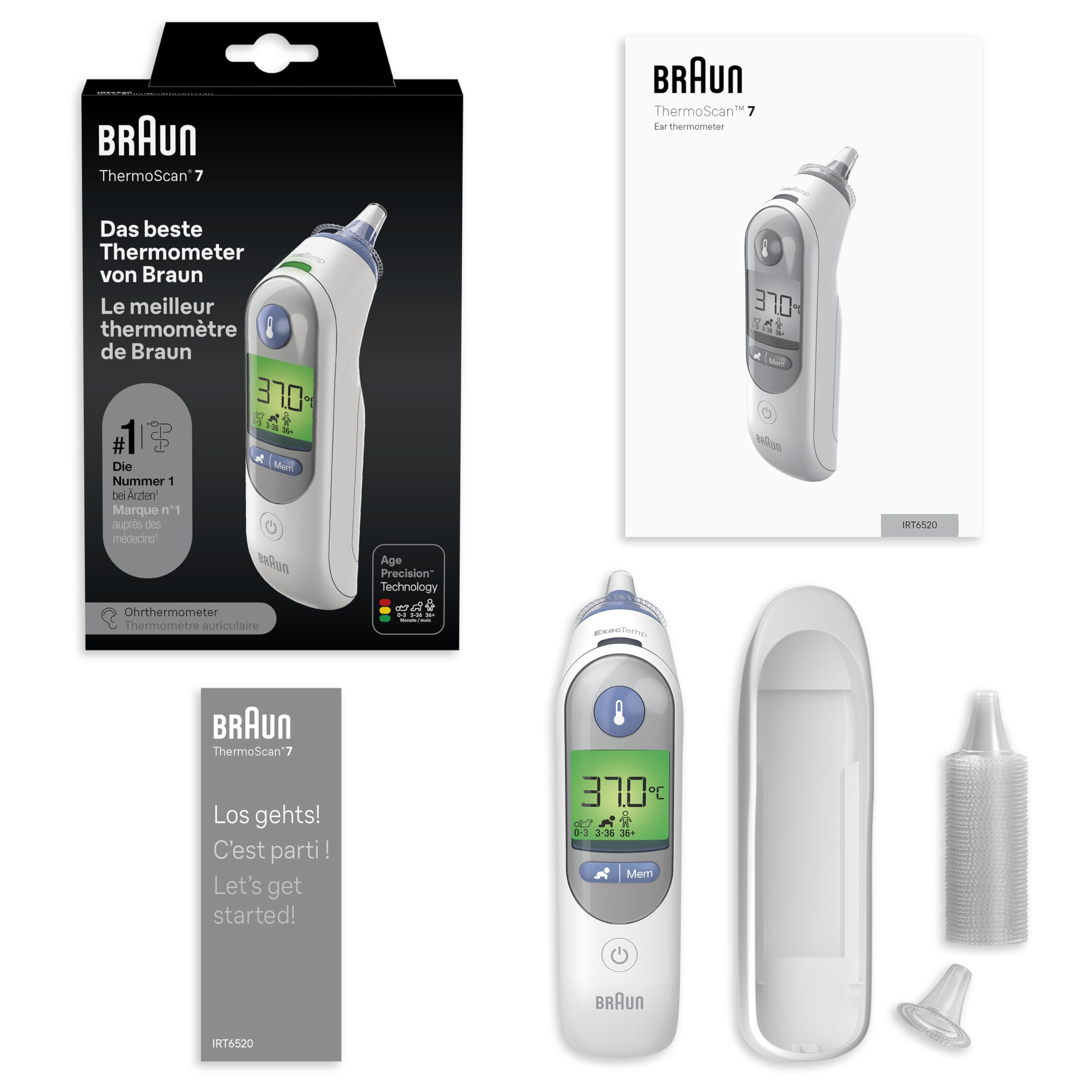 Braun ThermoScan 7 IRT6520 | Age Precision & Fieberalarm | #1 bei Ärzten