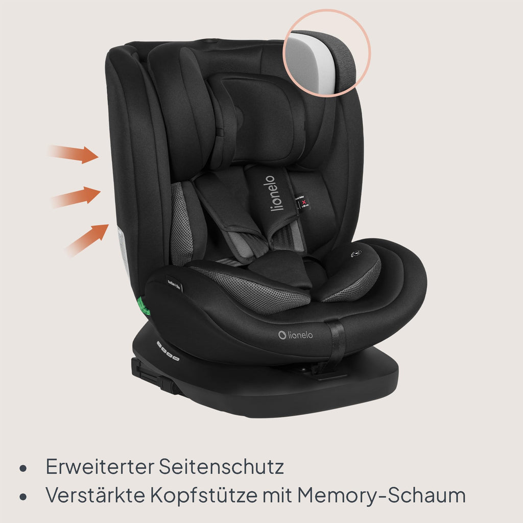Lionelo Bastiaan i-Size | 360° drehbarer Kindersitz (40–150 cm, 0–12 Jahre)