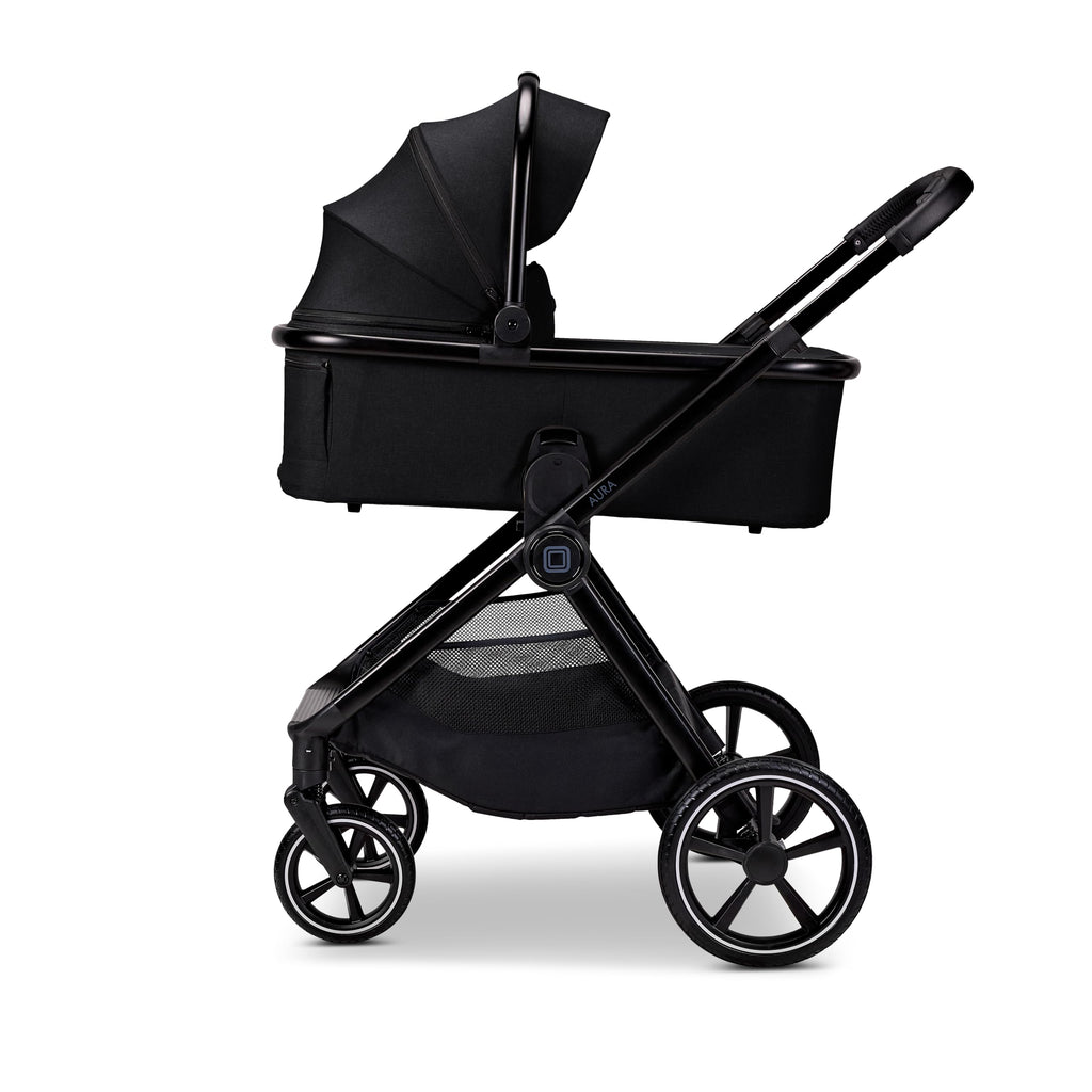 MOON Kombikinderwagen Aura onyx/melange