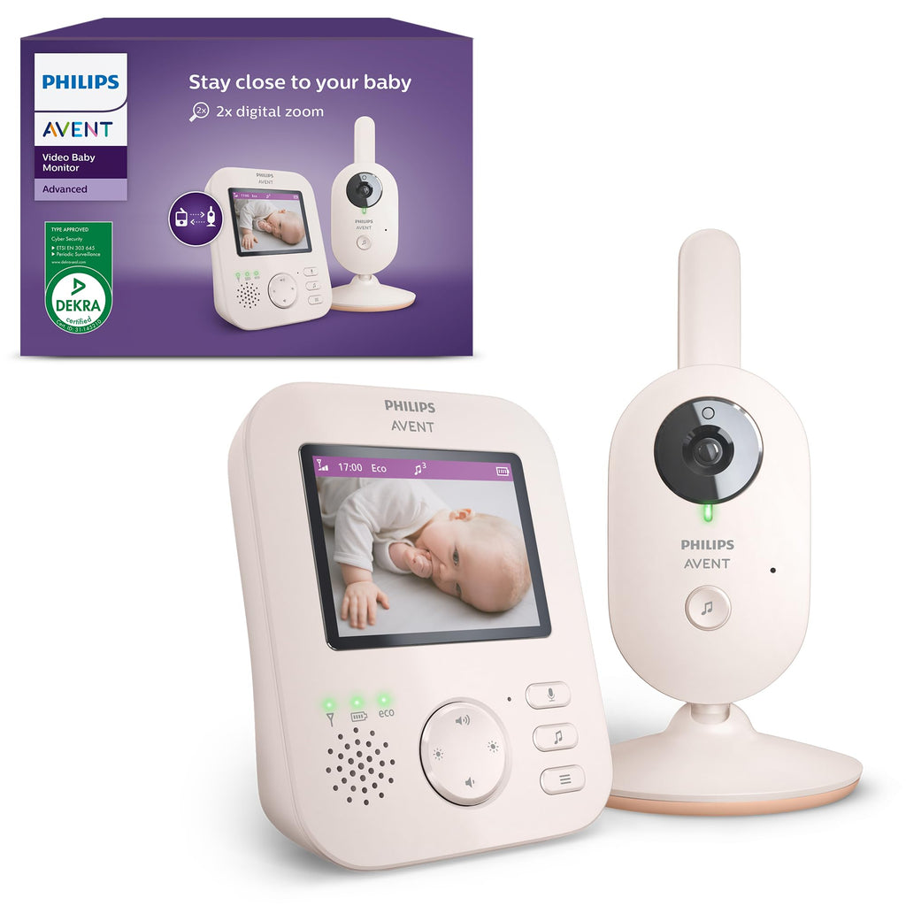 Philips AVENT Babyphone Advanced SCD881/26 | DEKRA-Zertifiziert & 2,8" Display | 2x Zoom