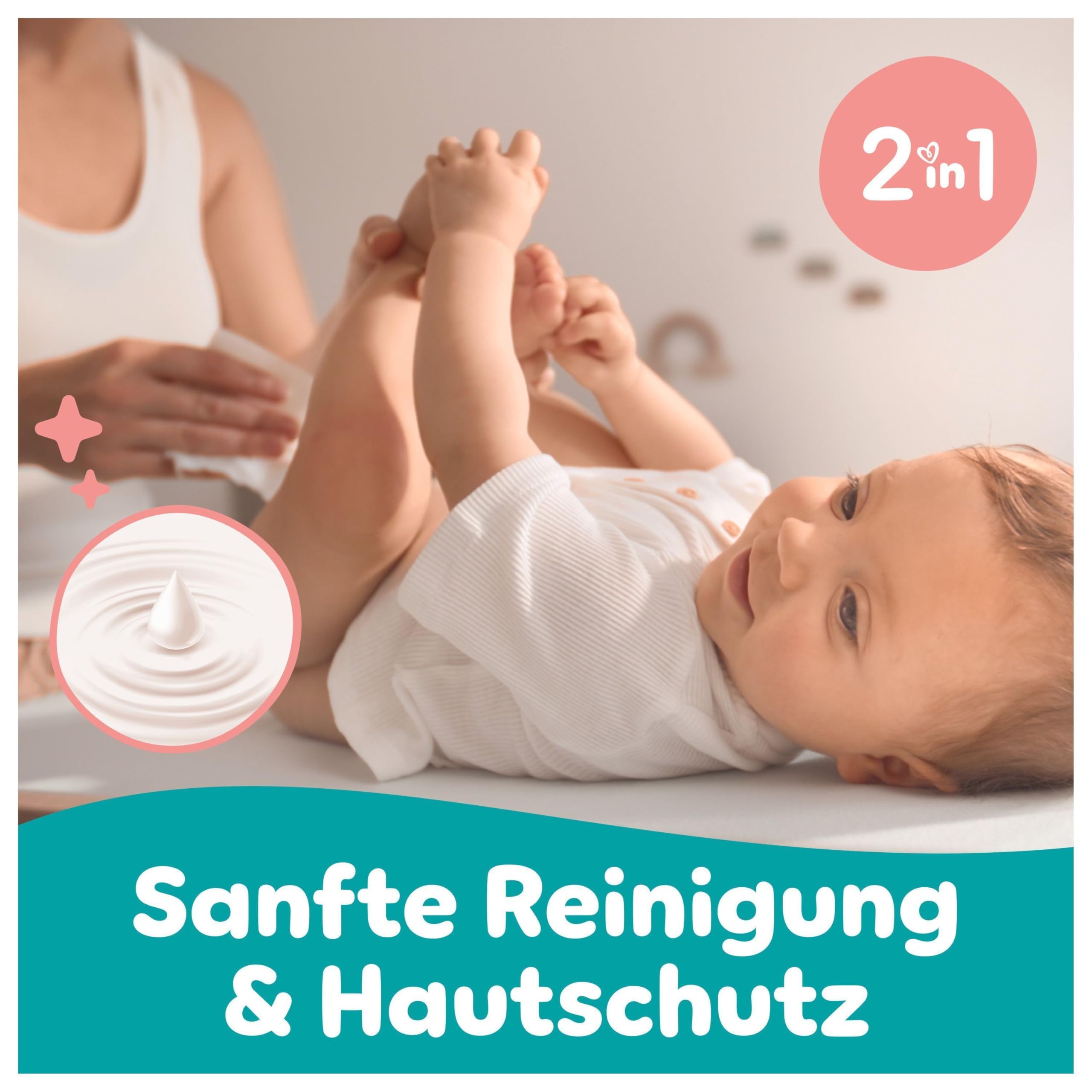 Pampers Sensitive Feuchttücher (1200 Stk.) – 15x80 | 2-in-1 Schutz
