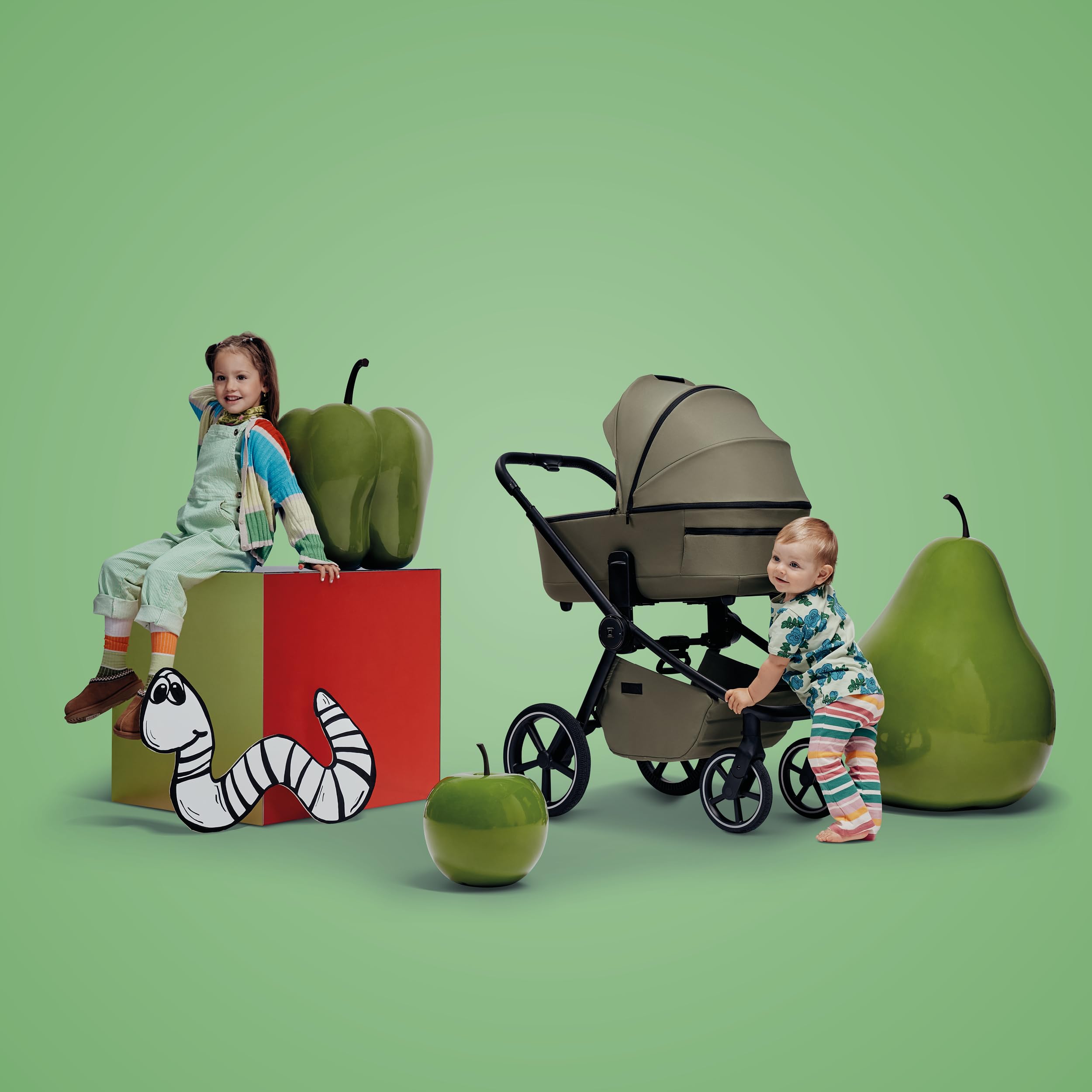Moon Kombikinderwagen Resea 2.0 moss