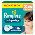 Pampers Premium Protection Größe 3, 222 Windeln (6-10 kg) – Jahresvorrat