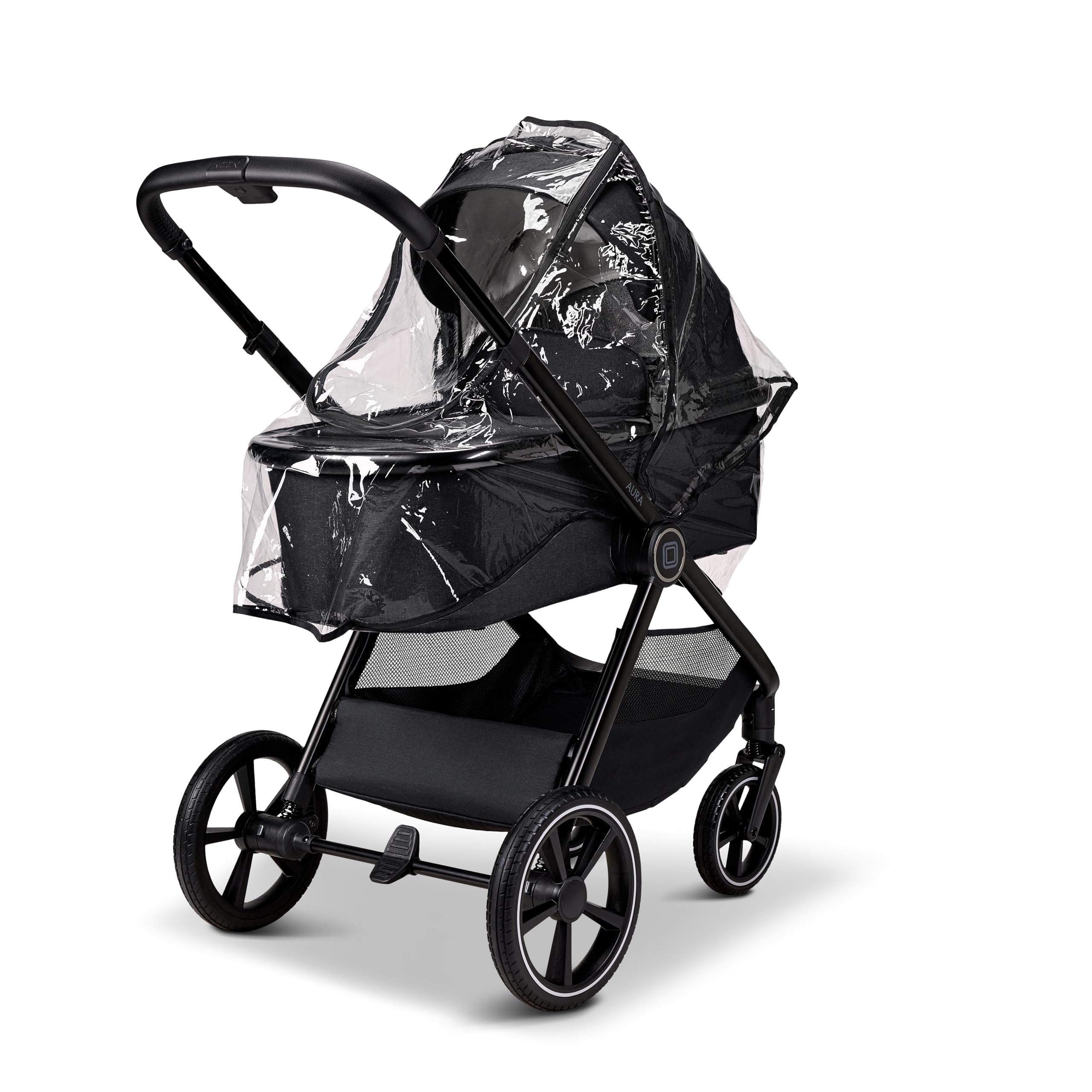 MOON Kombikinderwagen Aura onyx/melange