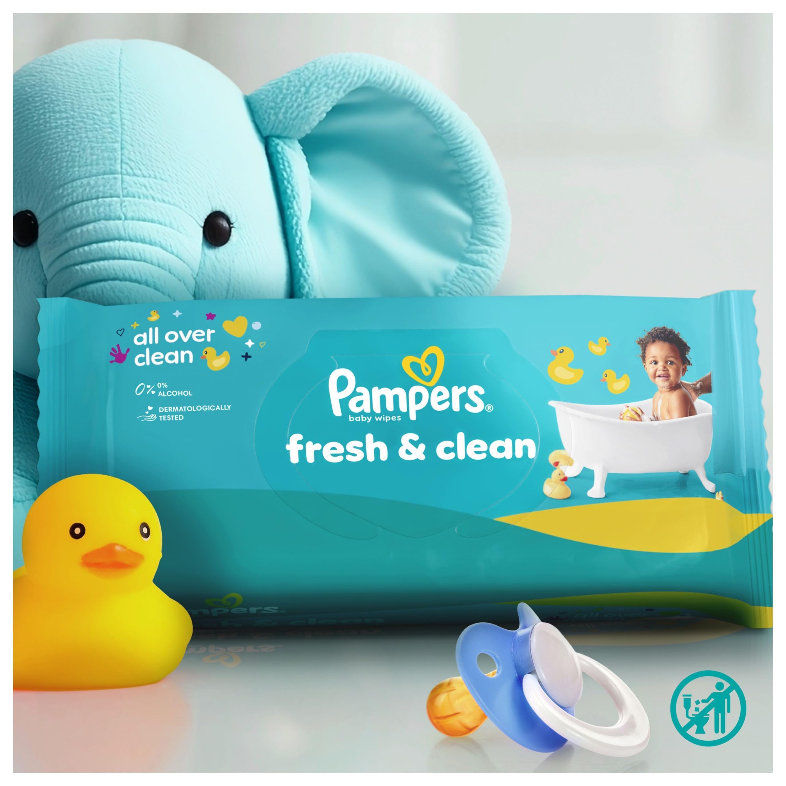 Pampers Fresh Clean 15x80 (1200 Tücher) – Für Po, Hände & Gesicht