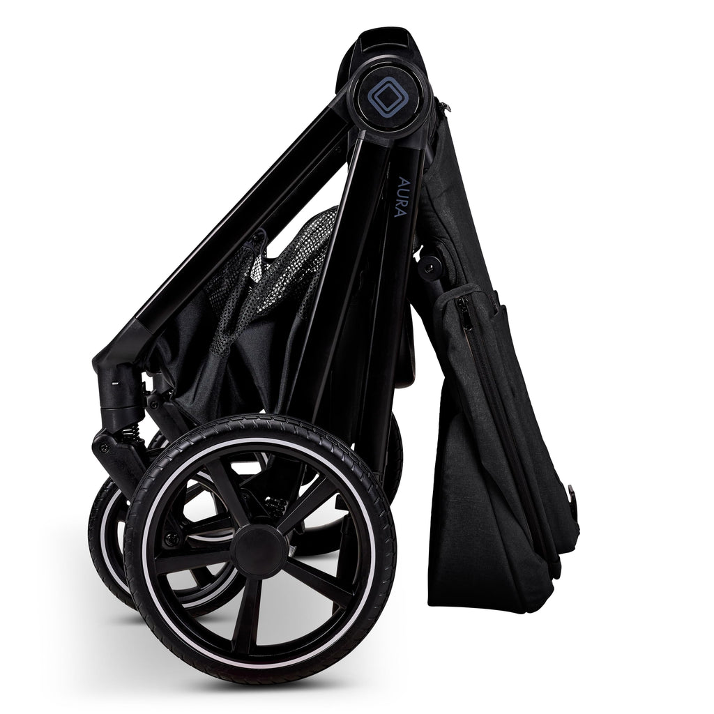 MOON Kombikinderwagen Aura onyx/melange