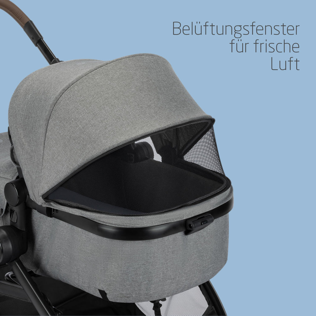 Maxi-Cosi Zelia Select Trio 3-in-1 | Inkl. CabrioFix S i-Size | Bis 22 kg & Grau