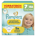 Pampers Premium Protection Größe 7, 156 Windeln, 15kg+