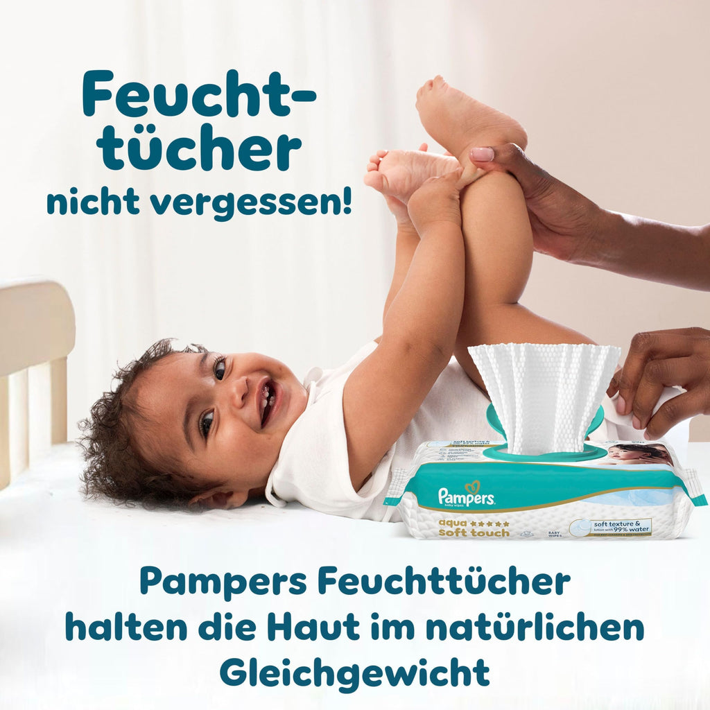 Pampers Premium Protection Größe 3, 222 Windeln (6-10 kg) – Jahresvorrat