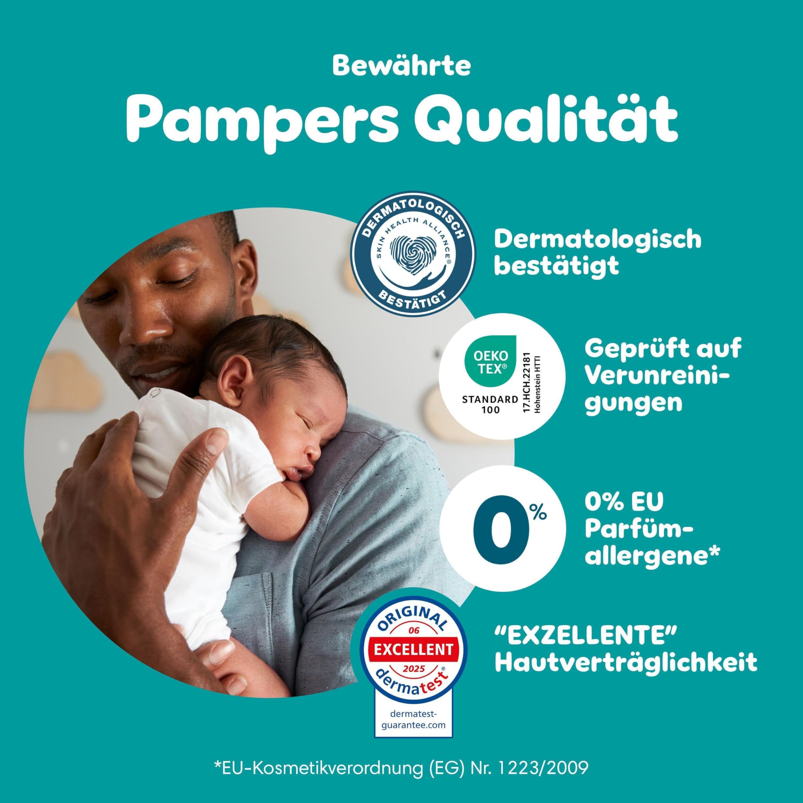 Pampers Premium Protection Größe 3, 222 Windeln (6-10 kg) – Jahresvorrat
