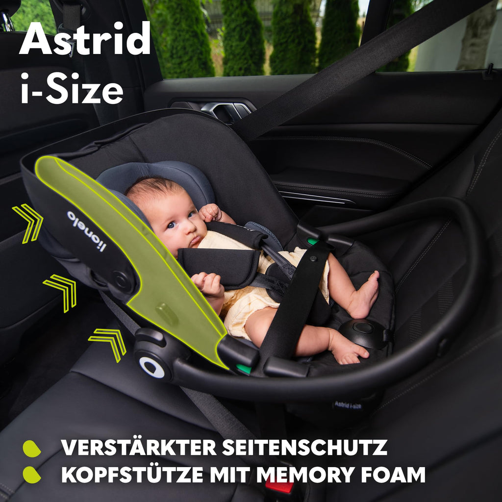 Lionelo ASTRID i-Size Babyschale | Reboarder mit Dri-Seat & Seitenschutz (40–87 cm)