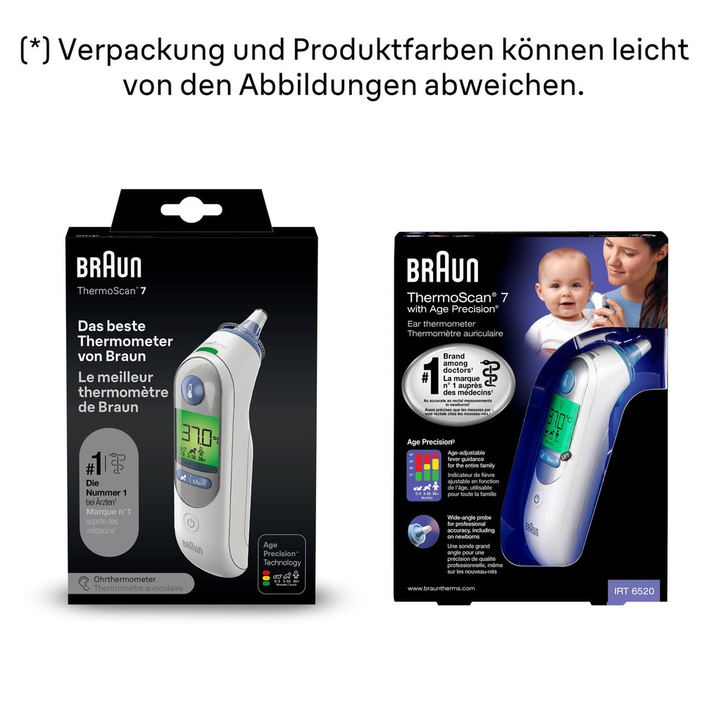 Braun ThermoScan 7 IRT6520 | Age Precision & Fieberalarm | #1 bei Ärzten