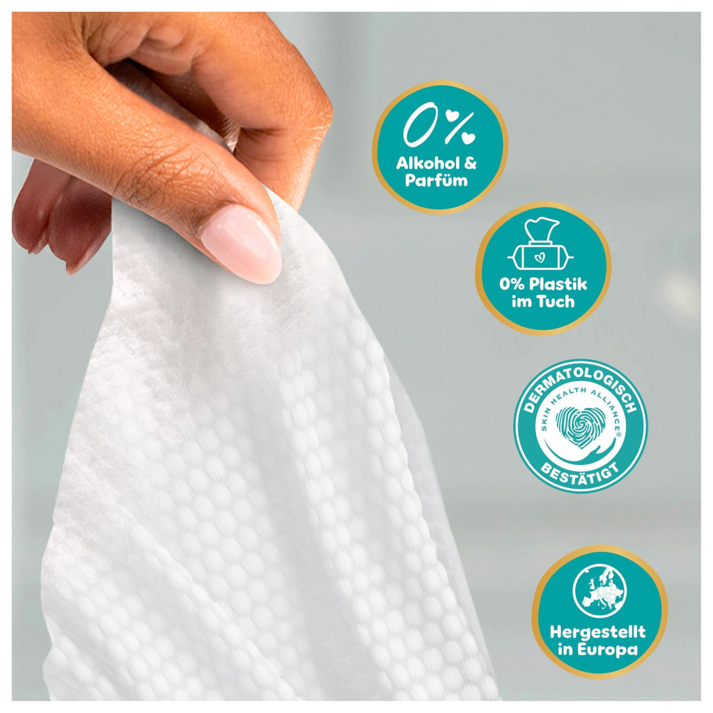 Pampers Aqua Soft Touch Feuchttücher (900 Stk.) – 15x60 | 99% Wasser