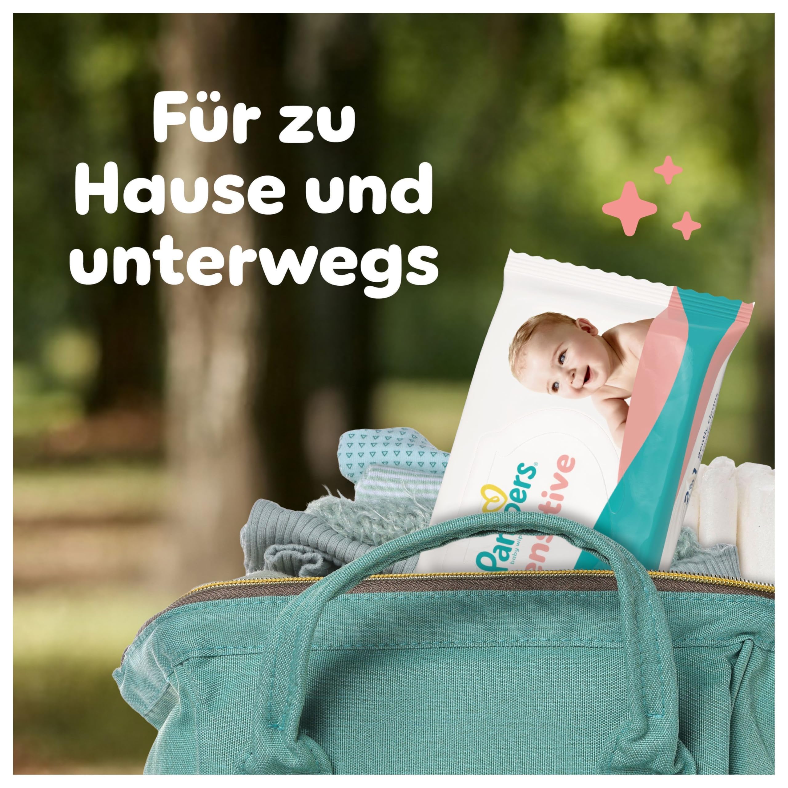 Pampers Sensitive Feuchttücher (1200 Stk.) – 15x80 | 2-in-1 Schutz