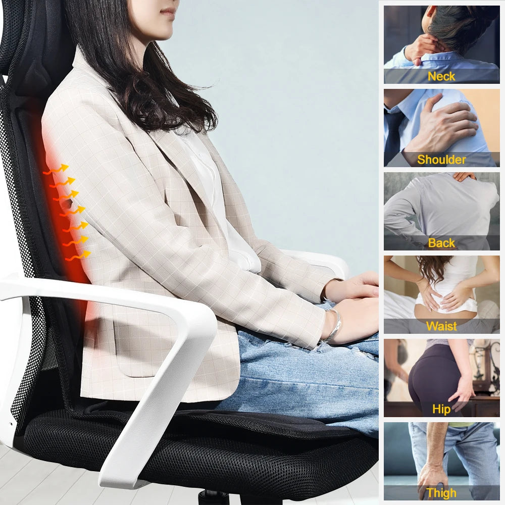 Massagematte mit Vibration für Rücken und Nacken